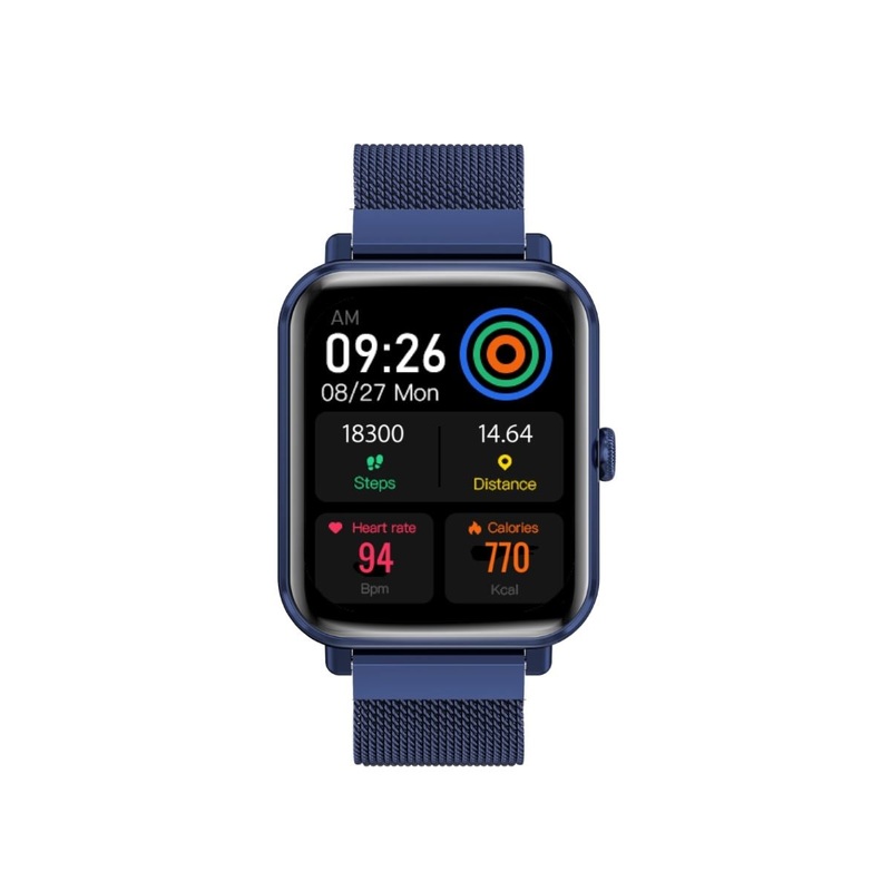 PROMATE IP68 Smart Watch with Fitness Tracker & Media Storage. 1.78″ Hi-Res AMOLED Display. Bluetooth Calling. Up to 20 Days Battery Life. Heart Rate/Step/Sleep Tracker. Find Phone. Alarm. Blue
