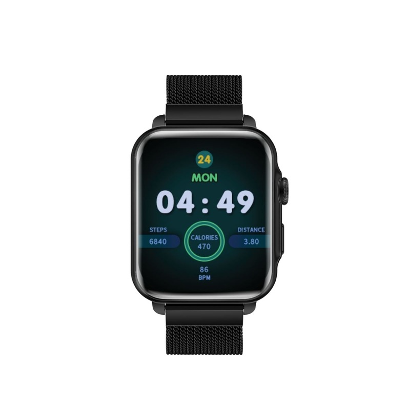 PROMATE IP68 Smart Watch with Handsfee & Large 1.8″ DIsplay. Bluetooth Calling. Up to 20 Days Battery Life. Heart Rate/Step/Sleep Tracker. Find Phone. Alarm. 37x Multi-Sport Modes. Black