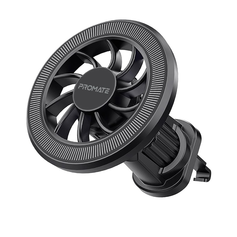 PROMATE MagGrip Cradleless AC Vent Magnetic Smartphone Mount. Includes Metal Ring. 360 Rotation. Seure Mounting. Perfect for All Phones & Cases.