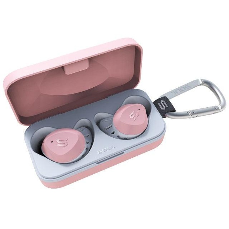 SOUL S-Fit – All-Conditions True Wireless Earphones Pink