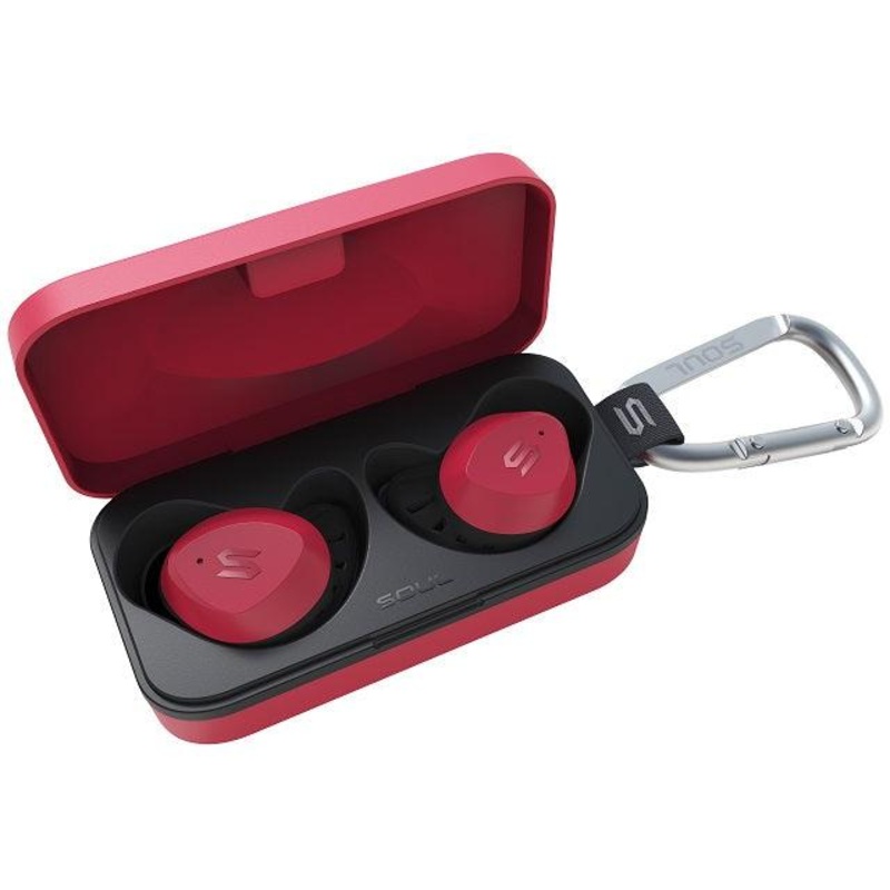 SOUL S-Fit – All-Conditions True Wireless Earphones Red