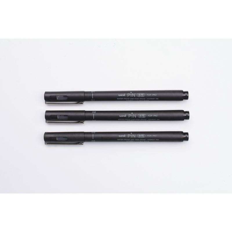 Uni Pin Fineliner Pen – For Pro – Black