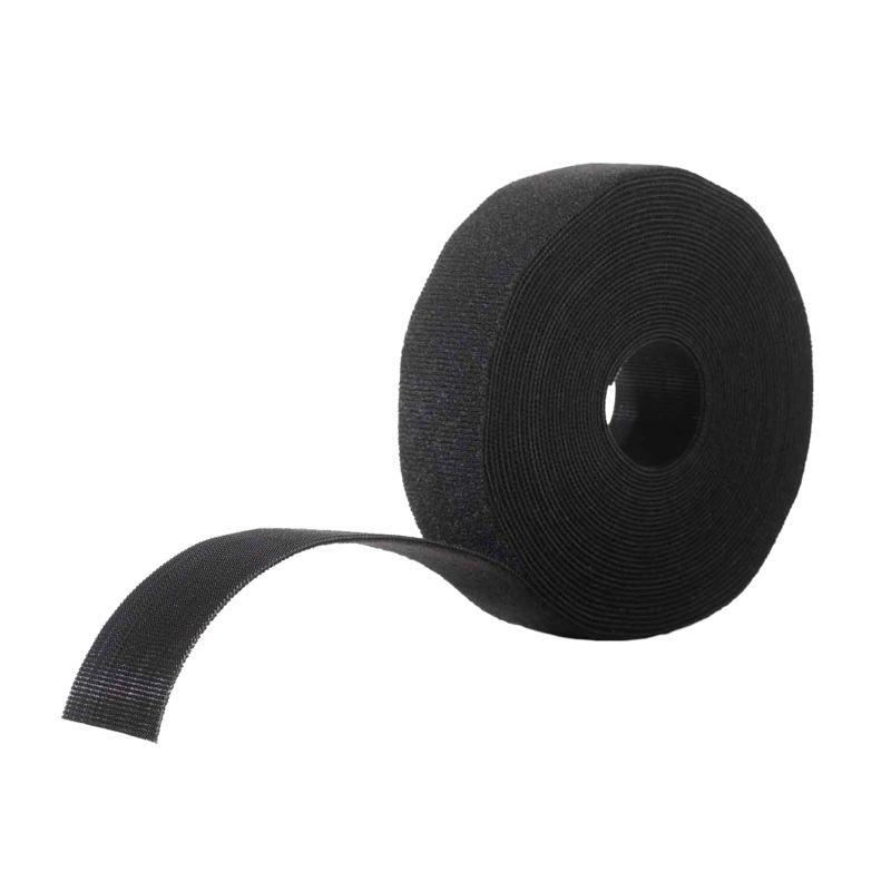 VELCRO Brand ECO Roll Straps. Made from 50% Recycled Materials. Strong, Durable, Reliable & Reusable. 2.5cm x 3m Black Roll. Suitable for Indoor or Outdoor Use. Wrap & Unwrap Over 1,000 Times.