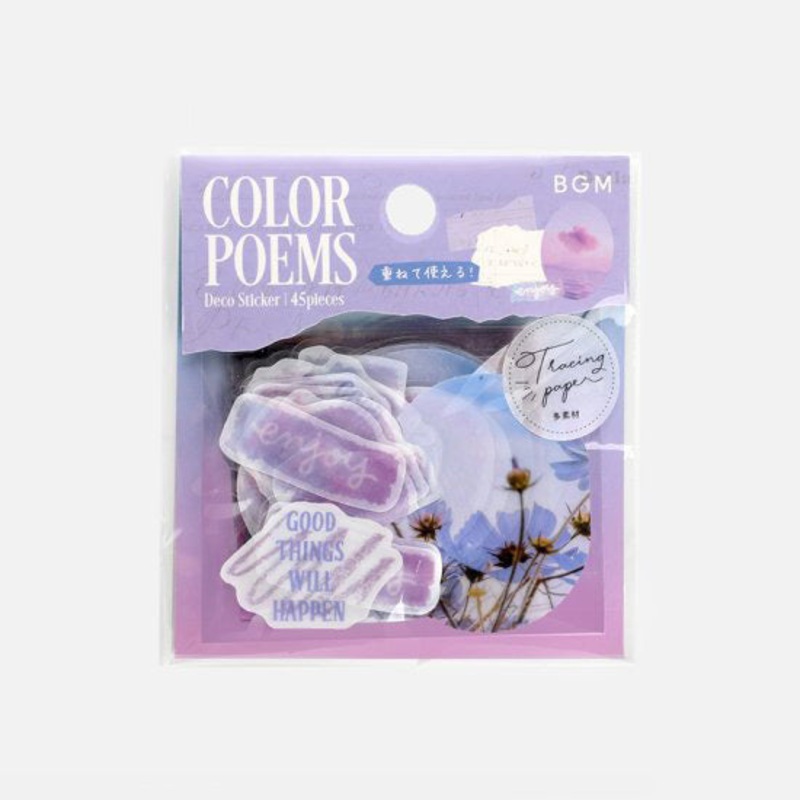 BGM Deco Sticker – Color Poems – Purple
