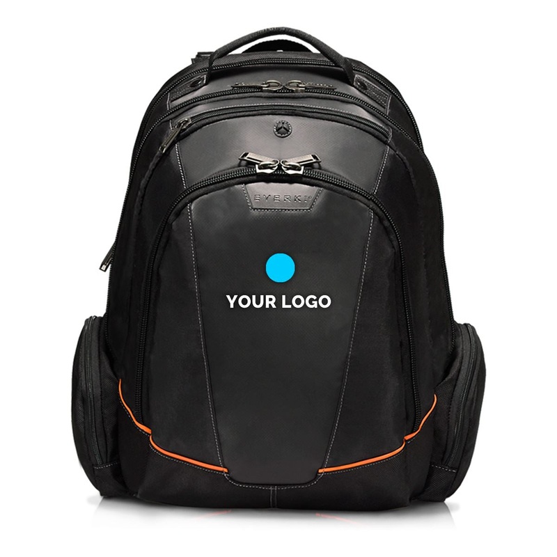 EVERKI Flight Laptop Backpack 16″ with Embroidered Logo Checkpoint friendly design 5-Point balance strap system, Minimum Order QTY – 15pcs