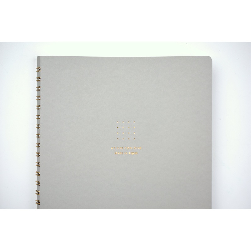 MD Ring Notebook Soft Color – A5 – Dot Grid – Grey