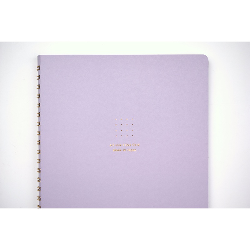 MD Ring Notebook Soft Color – A5 – Dot Grid – Purple