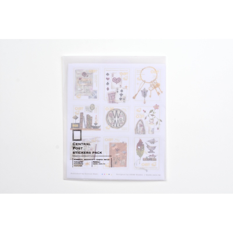 OURS x Hank – Desk of Botanist Stamp Stickers