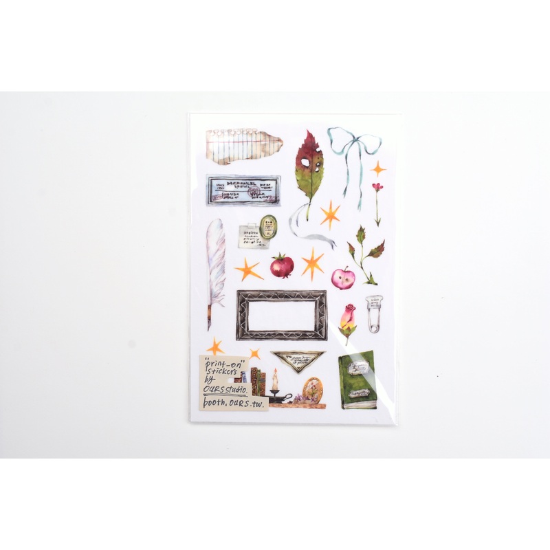 OURS x Hank – Desk of Botanist Transfer Sticker