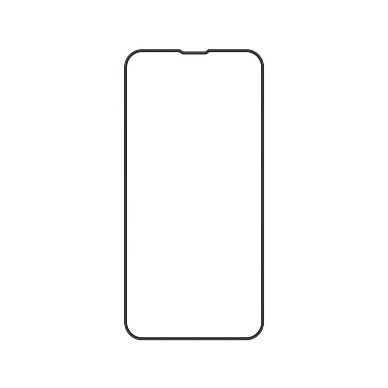 PROMATE Clear Screen Protector Designed for iPhone 14 Plus with Built-In Bumper. Superior Clarity & 0.33mm 9H Hardness. Reinforced Silicon Edges, Anti Microbial Protection, Advanced Adhesive