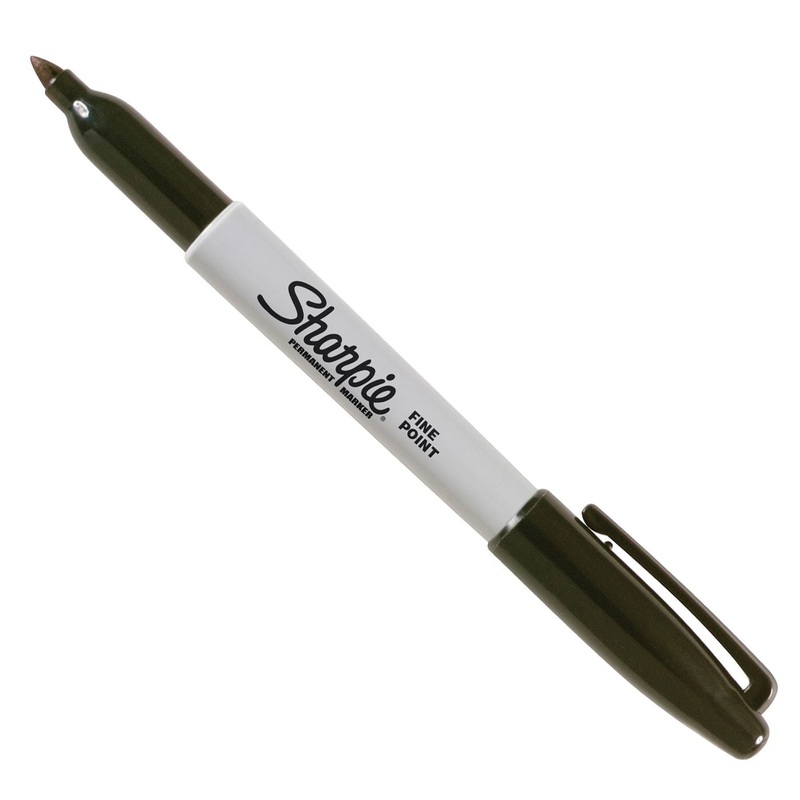 SHARPIE 12-Pack Fine Point Permanent Black Colour Marker. Permanent on most Surfaces. Quick Drying, Fade & Water-resistant Ink. Precise, Narrow Tip for Extreme Control. Non-toxic.