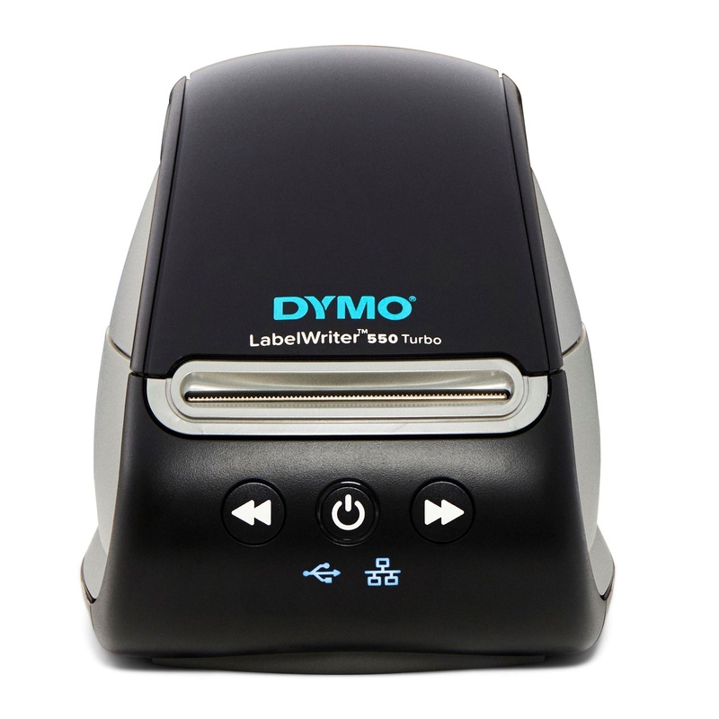 DYMO LabelWriter 550 Turbo Label Printer. Print up to 71  Labels per Minute, Customize Print Address Name Badges, File Folder, Barcode Labels.For PC & MAC, 300 x 300 DPI, No Keyboard.