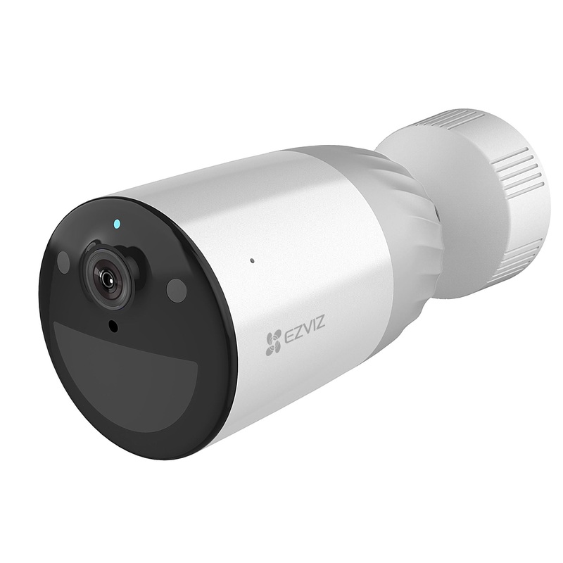 EZVIZ 4MP Wire-Free WiFi Add-On Single Outdoor Security Camera with Long Lasting 12900mAh Rechargeable Battery, Two-Way Talk, IP66, FHD, Base Station Required.