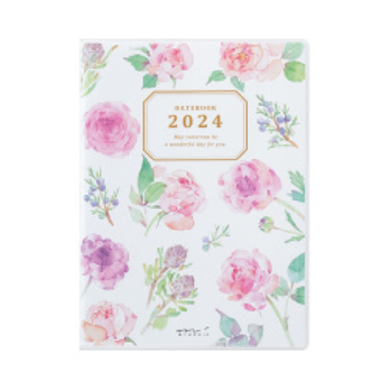 Midori Pocket Diary 2024 – Flowers – A6