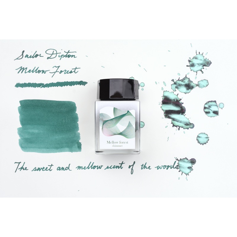 Sailor Dipton Shimmering Ink – Mellow forest – 20mL Bottle