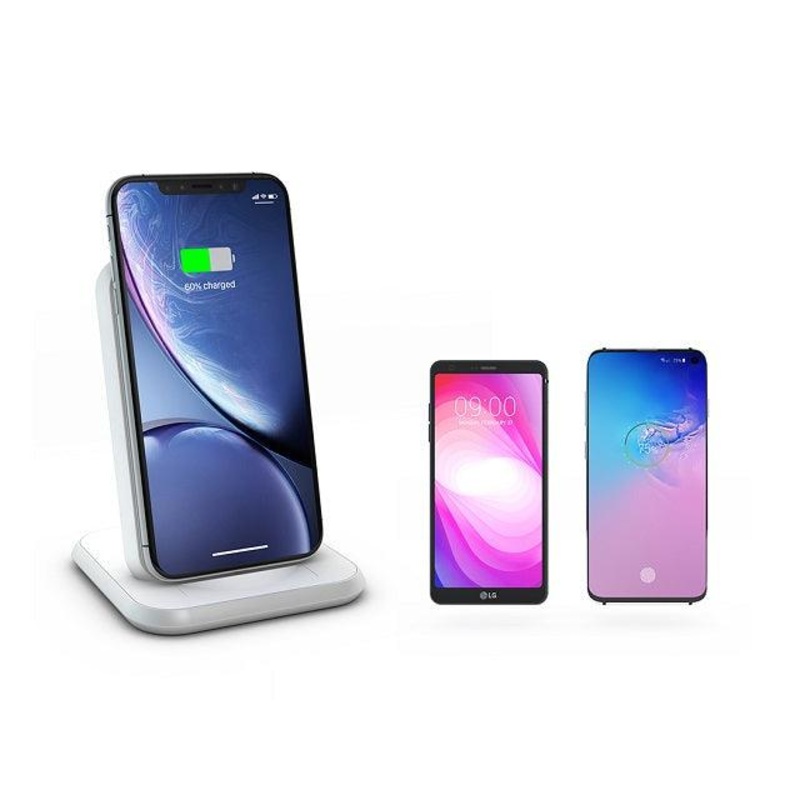 ZENS Aluminium Stand 10W White (2-1 Charger)