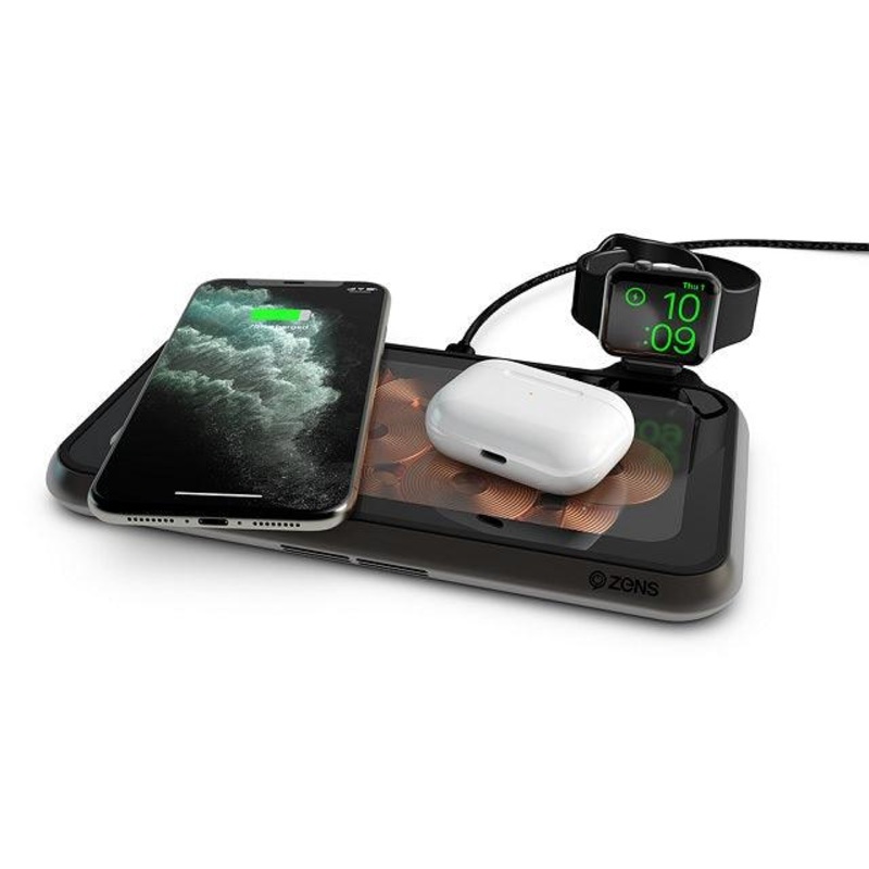ZENS Liberty 16 coil Dual Wireless Charger – Glass