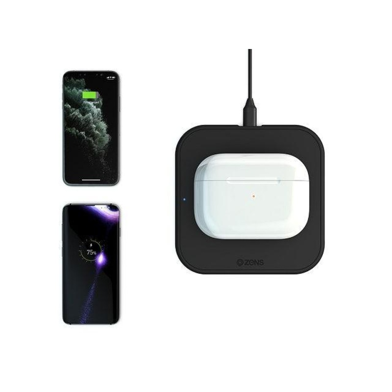 ZENS Single Wireless Charger 10W Black