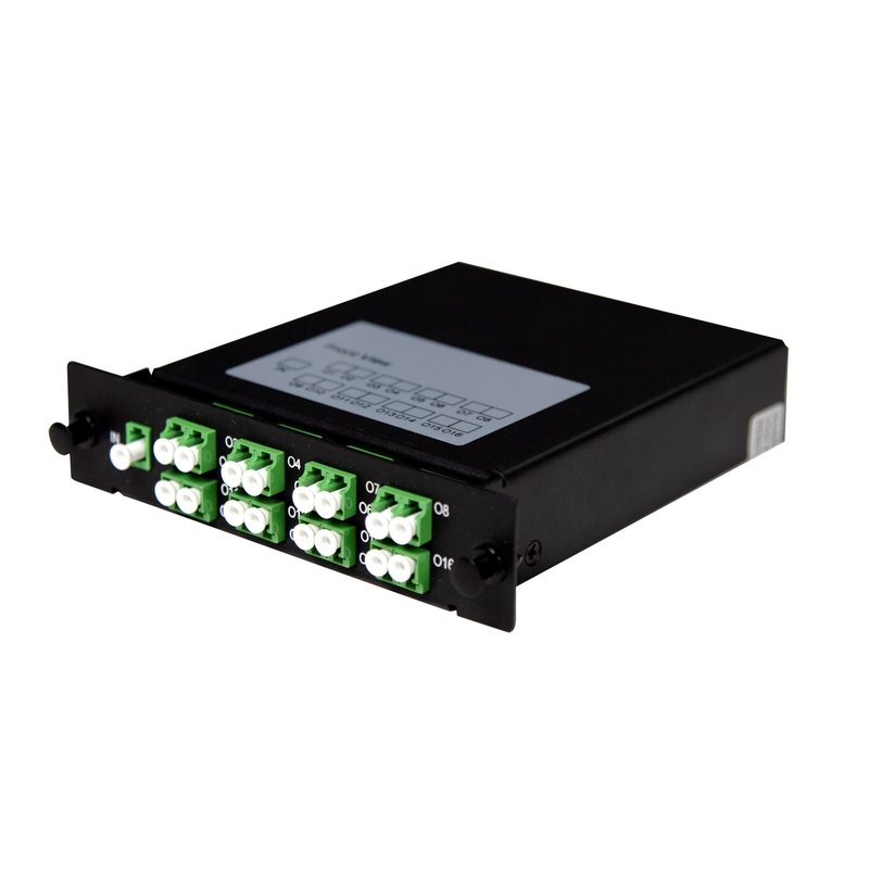 DYNAMIX PLC Fibre Optic 1:16 LC/APC Splitter Cassette Module. 1x IN & 16x Out. Designed for FTTx Deployments (GPON/BPON/EPON), CATV, LAN, PON.