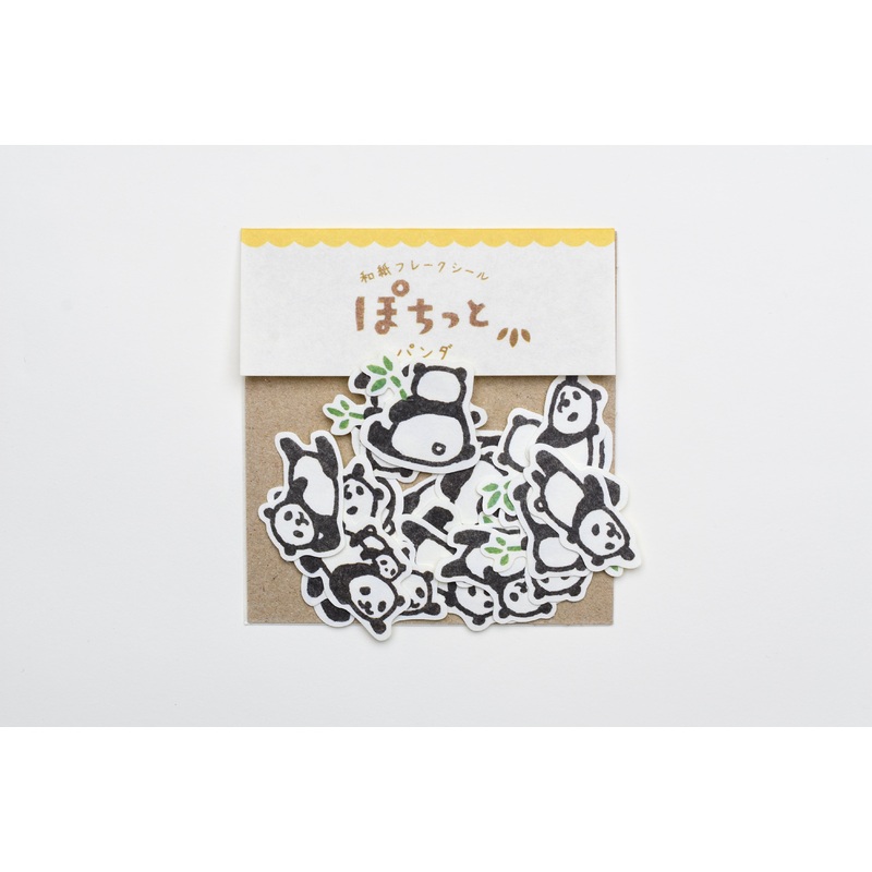 Furukawa Paper “Pochitto” Flake Sticker – Panda