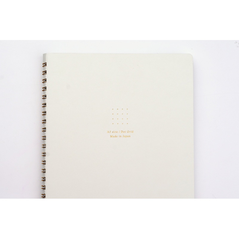 MD Ring Notebook Soft Color – A5 – Dot Grid – White