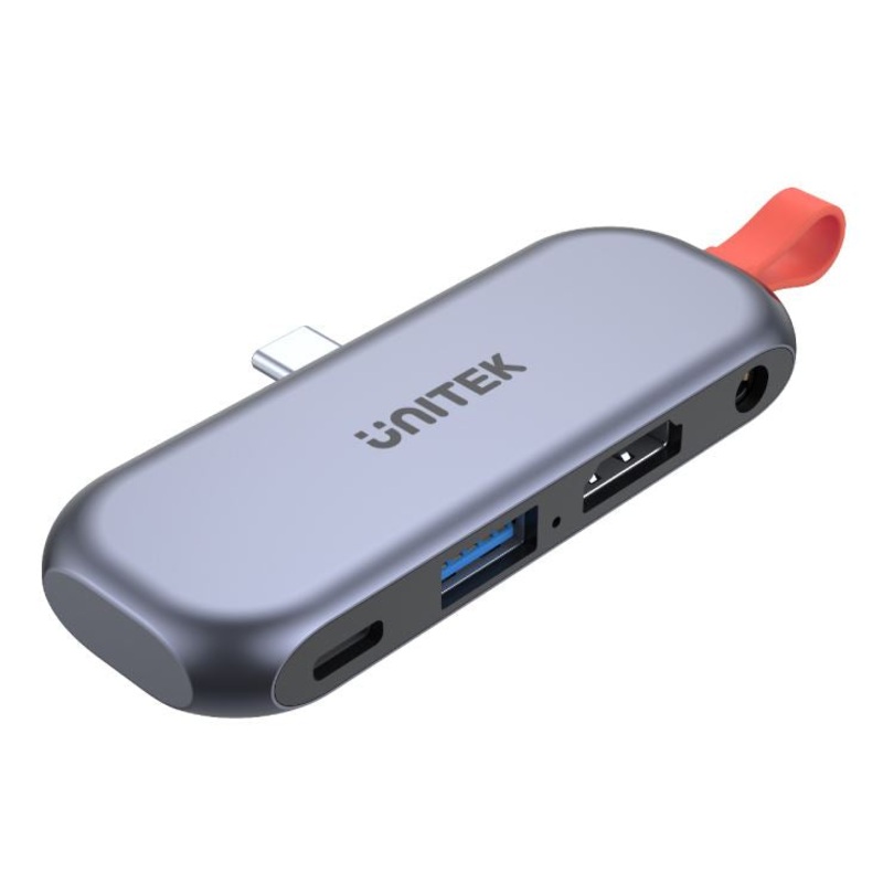 UNITEK 4-in-1 USB Hub for iPad Pro Hub. Includes 1 x USB-A Port,1 x HDMI 4k 60Hz Port, PD100W Power Delivery., 3.5mm Audio. Includes extra USB-C Extension Cable JUNE Promo – Includes FREE C137W