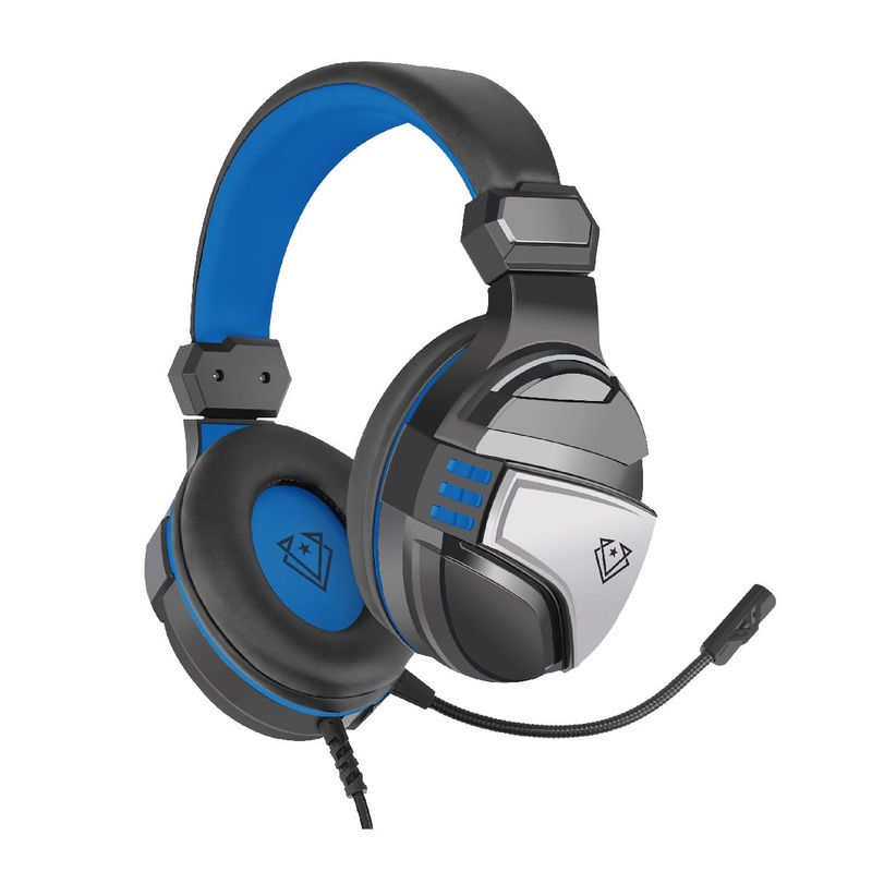 VERTUX Gaming Amplified Stereo Wired Over-ear Headset with Unidirectional Microphone & Inline Controller. Zero Fatigue Ear Cushions. Finely Tuned 50mm Drivers. Black/Red Colour
