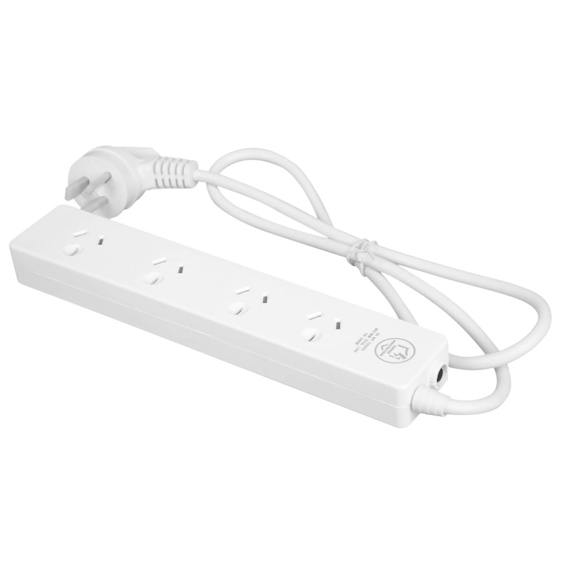 DYNAMIX 4-Way Powerboard. 2x ports are double spaced. 0.9m Power cord. Overload Protection with Built in Circuit Breaker. Angled 3 Pin Plug. 10A/240V. Ideal for Printers, Computers, Laptops, TV”s & more.