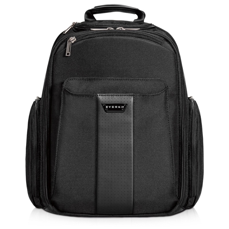 EVERKI Versa 2 Premium Travel Friendly 15” Laptop Backpack. Patented corner-guard protection. Trolley handle pass-through. Felt-lined iPad/Pro/Kindle/tablet