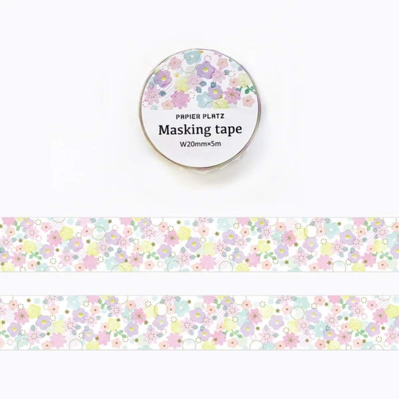 Papier Platz PAPIER GRAPHICS – Flower Shower Masking Tape