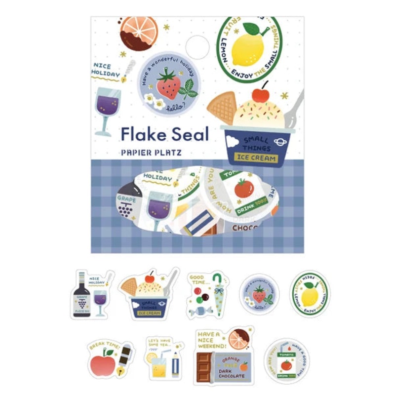 Papier Platz x eric Flake Stickers – Fruits
