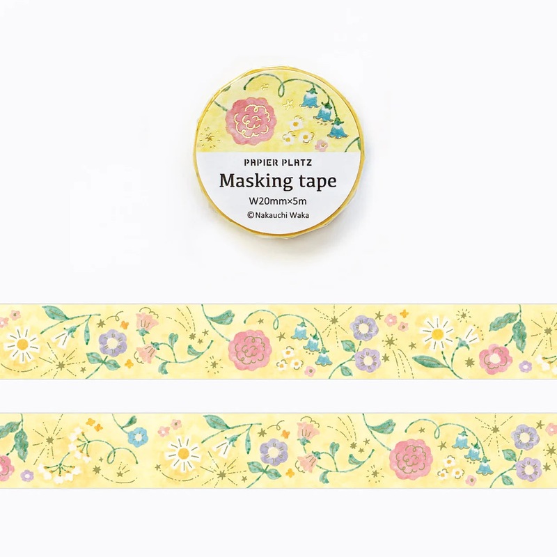 Papier Platz x Nakauchi Waka – Bright Flower Masking Tape