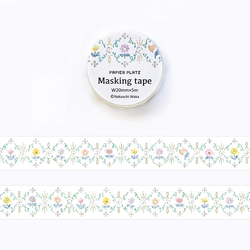 Papier Platz x Nakauchi Waka – Flower Bloom Masking Tape