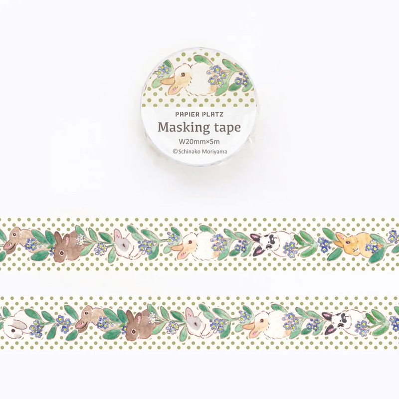 Papier Platz x Shinako Moriyama – Rabbit and Forget-me-not