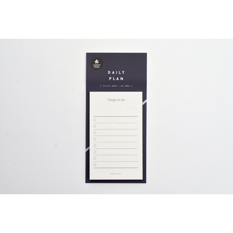 Suatelier – Sticky Memo – Daily Plan 01