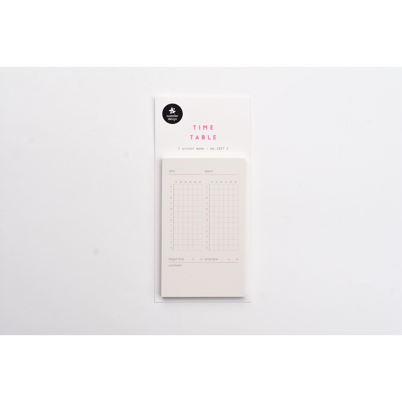 Suatelier – Sticky Memo – Time Table