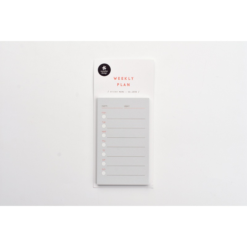 Suatelier – Sticky Memo – Weekly Plan