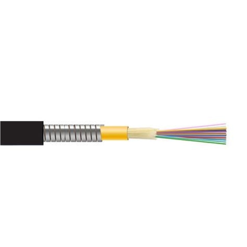 DYNAMIX 1km OM3 6 Core Multimode Micro Armoured Fibre Cable Roll Indoor Outdoor Rated. Black ONFR Jacket. ** Brought into order only