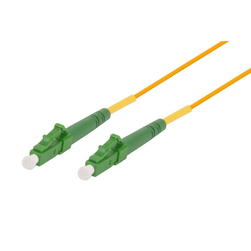 DYNAMIX 1M 9u LCAPC/LCAPC Simplex Single Mode G657A1 Bend Insensitive Fibre Lead. Yellow LSZH Jacket