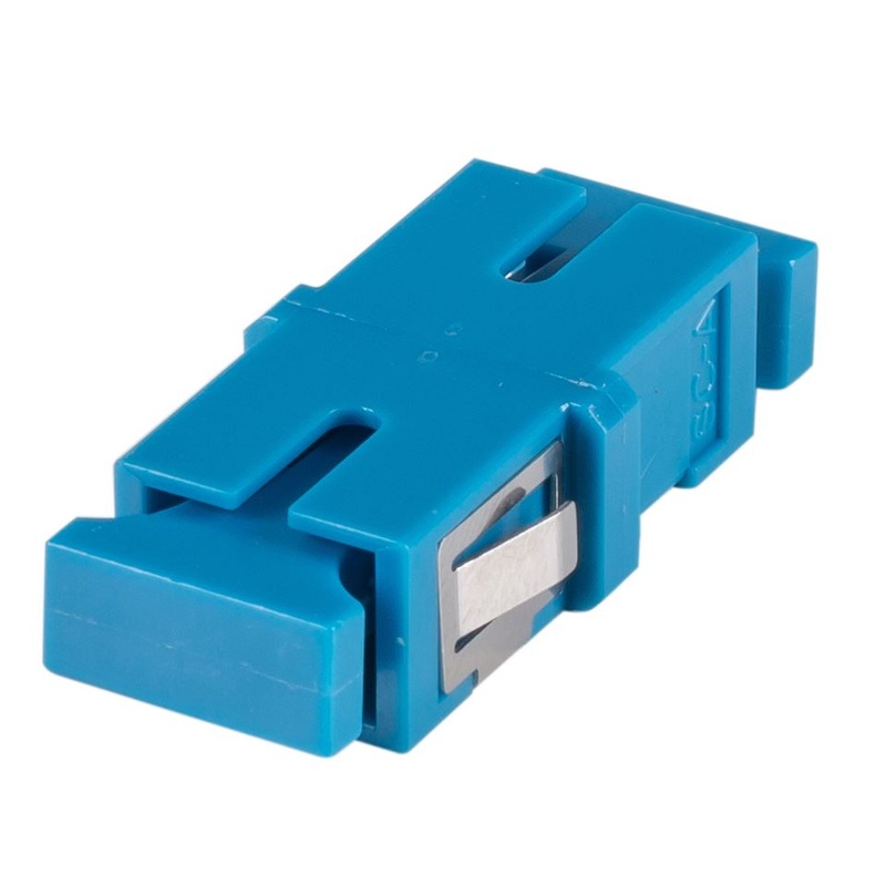 DYNAMIX Flangeless Fibre SC/SC Simplex Single-mode Joiner, Ceramic sleeve, Blue colour
