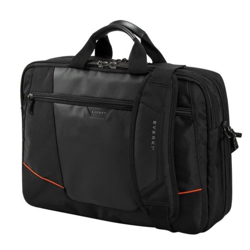 EVERKI Flight Laptop Briefcase 16” , Checkpoint friendly design, Felt-lined iPad/tablet pocket, Well-organized compartments, Ergonomic shoulder pad