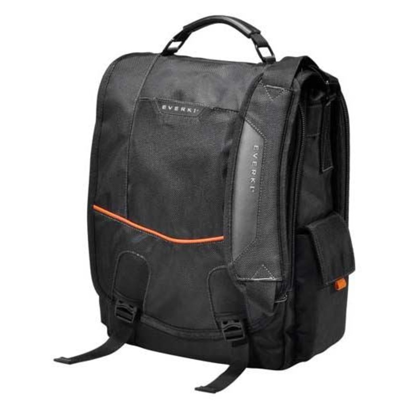 EVERKI Urbanite Messenger Bag 14.1” ,Checkpoint friendly design. Felt-lined iPad/tablet pocket, Two-way adjustable shoulder strap