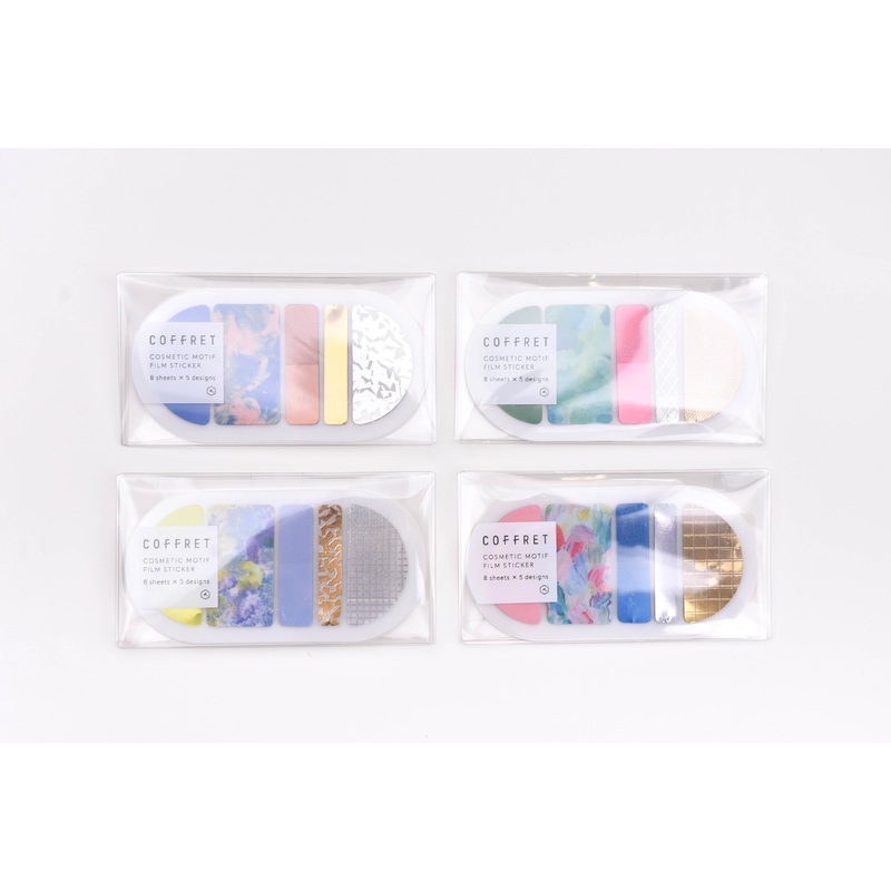Hitotoki Coffret Cosmetic Motif Film Sticker – Round