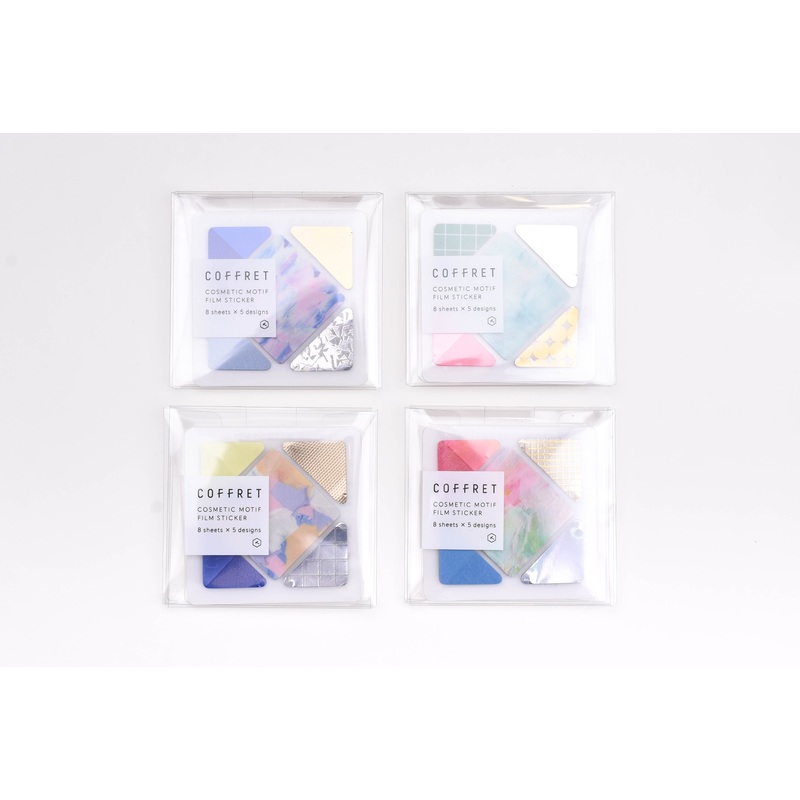 Hitotoki Coffret Cosmetic Motif Film Sticker – Square