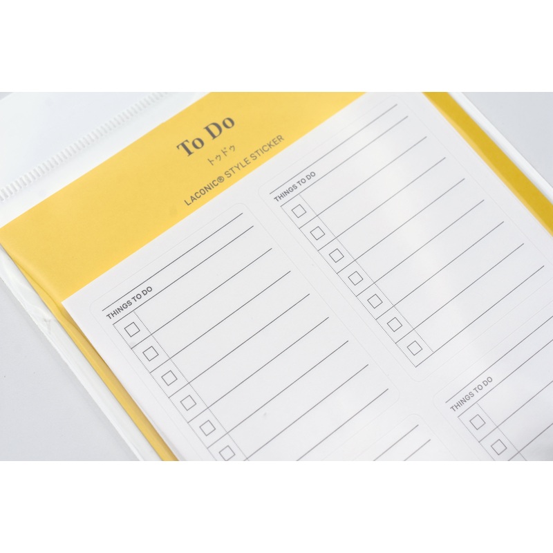 Laconic Style Sticker – To Do