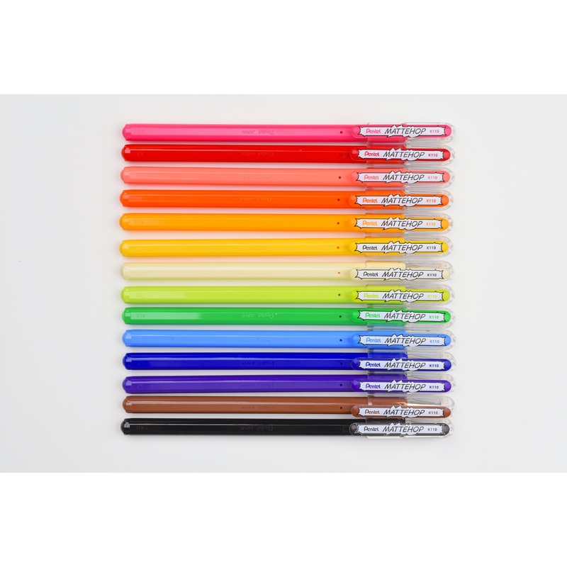 Pentel MATTEHOP Gel Pen – 1.0mm (with New 2025 Colors!)