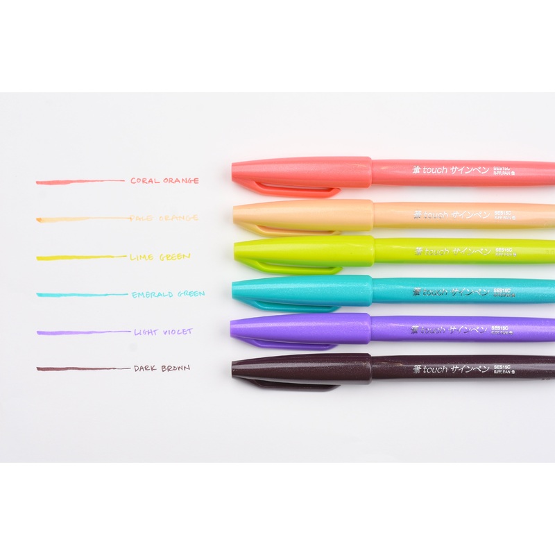 Pentel Touch Brush Sign Pen – Nuance Colors
