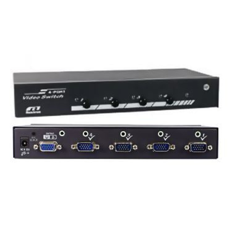 REXTRON 4 port VGA Switch with Audio & Serial Control **Remote Control Optional