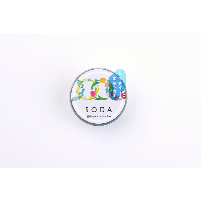 SODA Transparent Masking Tape – Stickers Roll – 20mm – Hanazakari