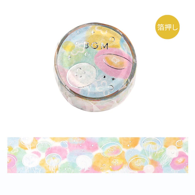 BGM Washi Tape –  Dreaming Landscape – Jellyfish
